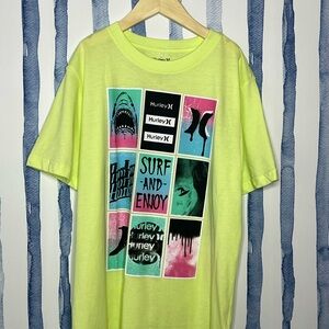 Hurley Yellow Shark Graphic Tee
